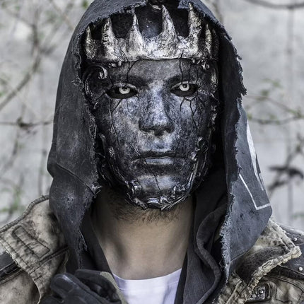 keland Hirmuäratav Halloweeni mask Jube kuristiku kuningakroonimask Veneetsia täismask (must)