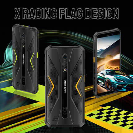 Ulefone Armor X12 Pro õues kasutatav nutitelefon Android 14 kaheksatuumalise 8 GB + 64 GB/SD-256 GB mäluga, IP68 veekindel lepinguta mobiiltelefon, 4G kahe SIM-kaardiga mobiiltelefon 4860mAh akuga, 13 MP + 8 MP, 5 GHz Wi-Fi/NFC/OTG/GPS/must