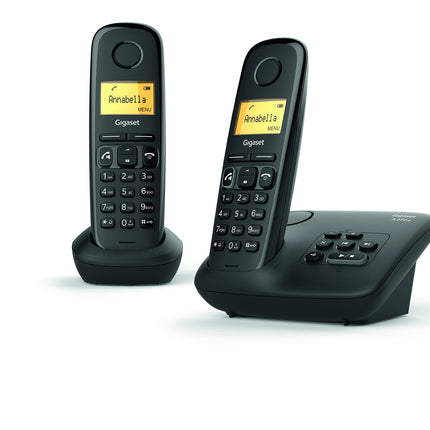 Gigaset A270A Duo - Cordless DECT phone with 2 handsets, answering machine and a large, illuminated display - Brilliant audio quality - 200 hours standby time - large phone book,