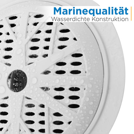 Pyle Outdoor Speakers – 100W waterproof speaker, passive music box, perfect for any environment: on boats, pool &amp; sauna speakers or as an outdoor music system terrace