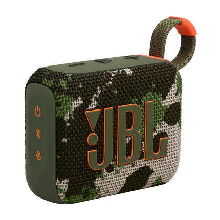 JBL Go 4 - Camouflage – Portable Bluetooth speaker with JBL Pro Sound, deep bass and playtime boost function – Waterproof and dustproof – 7 h battery life