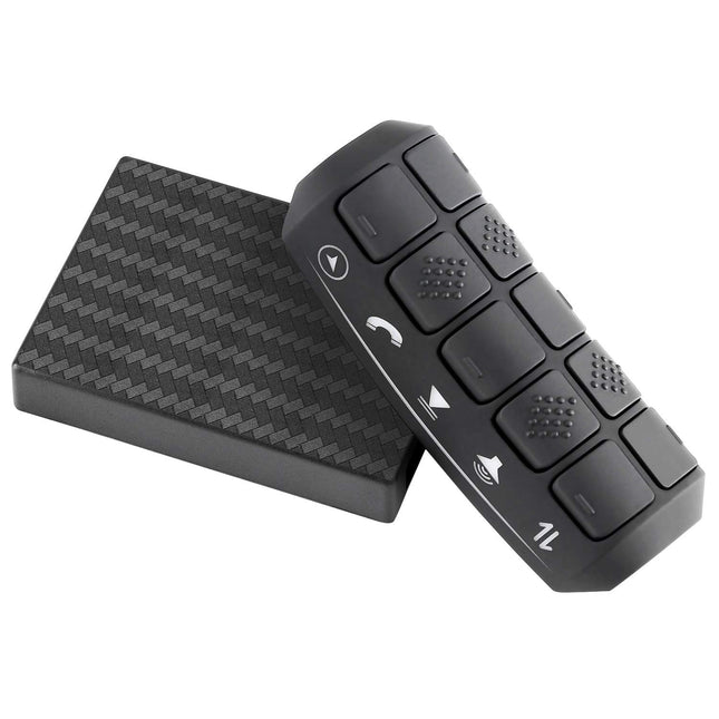 ANKEWAY steering wheel controller for Android car radio, installation takes only 5 minutes, 10 function keys for hands-free call control/GPS navigation/radio/music/video