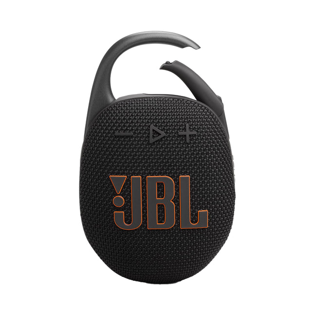 JBL Clip 5 - Black – Portable Bluetooth speaker with JBL Pro Sound, deep bass, and playtime boost – Waterproof and dustproof – 12-hour battery life