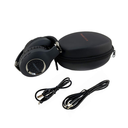 PowerLocus Bluetooth-kõrvaklapid, juhtmevabad kokkupandavad kõrvaklapid mikrofoniga, Hi-Fi stereo, sügav bass, pehmed kõrvaklapid, juhtmevabad ja juhtmega peakomplekt mobiiltelefonile, tahvelarvutile, arvutile (must)