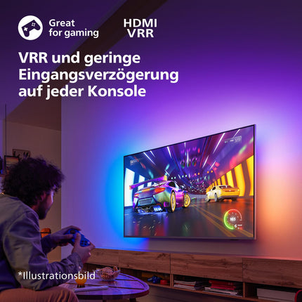 Philips Ambilight 75PUS8309 4K LED nutiteler - 75-tolline ekraan pikslitäpse Ultra HD-ga, Titan OS platvormi ja Dolby Atmos heliga - töötab Alexa ja Google Assistantiga - mattmust