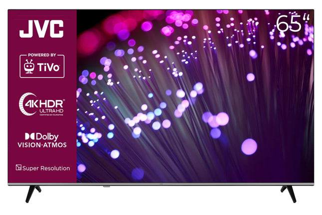JVC 65-tolline nutiteler, millel on TiVo 4K UHD-toega Dolby Vision HDR, Dolby Atmos ja kolmekordne tuuner, LED-teler LT-65VU7555