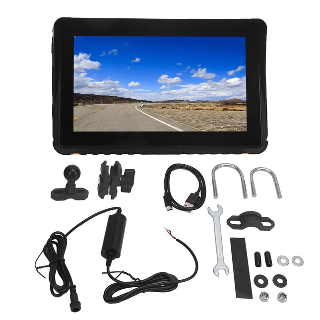 Motorcycle GPS Navigation, Waterproof Motorcycle GPS Navigation, 7 Inch, Stable Connection, HD Display, Touchscreen, GPS Navigation for Carplay