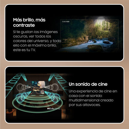 SAMSUNG 48S93D 4K OLED Smart TV 4K 2024 48S93D with more brightness and contrast, A cinema sound with Q-Symphony, the best Smart TV and wins all games with Motion Xcelerator 144Hz