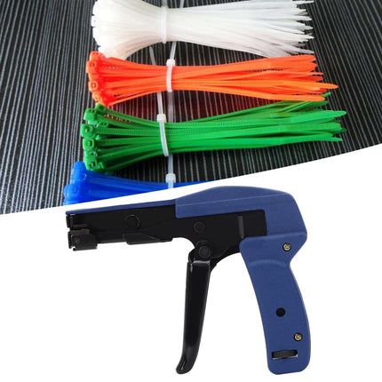 Cable tie fastening tool, cable tie gun, blue chrome vanadium alloy steel, nylon tie For tightening and cutting cable ties, fastening, tensioning,