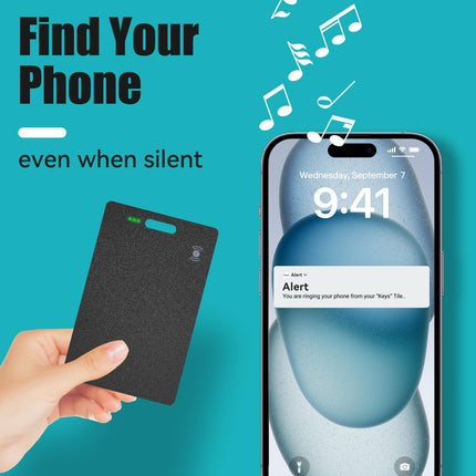 Qoosea Bluetooth Key Finder Object Finder Wallet Tracker (Only for iOS) for Wallet Key Finder Support Wireless Charging