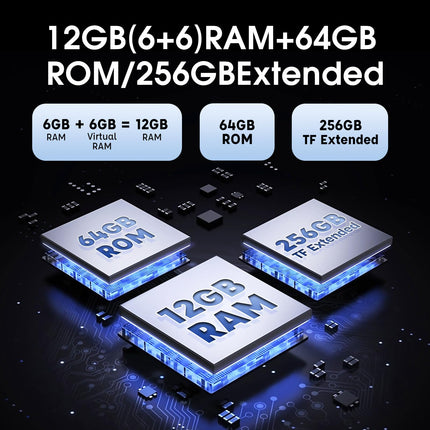 Ulefone Armor X13 Outdoor Mobile Phone Android 14, 50MP + 24MP Night Vision 12GB + 64GB/256GB SD Octa Core 6320mAh 6.52'' Construction Site Mobile Phone without Contract 4G Dual SIM Outdoor Smartphone IP68 Fingerprint ID NFC GPS