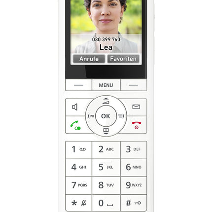FRITZ!Fon X6 valge DECT mugavustelefon (kvaliteetne värviekraan, HD-telefonisüsteem, täisdupleks-käed-vabad kõned, FRITZ!Boxi funktsioonide juhtimine), valge, saksakeelne versioon