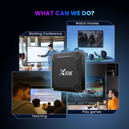 Android Box 13.0, Android TV Box 4GB RAM 32GB ROM RK3528 neljatuumaline Arm Cortex-A53 protsessor toetab WiFi6 BT5.0 10/100M LAN-i, võrku, 2.4G/5G HD 8k teleriboks Androidile