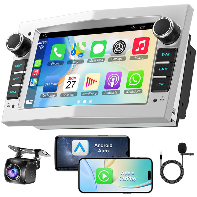 Android 13 Car Radio for Opel Astra Meriva Corsa Antara Vectra Combo Zafira – 2+32GB 7-inch IPS Touchscreen, Wireless CarPlay and Android Auto, Hi-Fi Sound, GPS, WiFi Bluetooth Voice Control