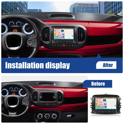 [4+64G 8-tuumaline] SIXWIN Android 13 Carplay Android Auto autoraadio DSP-ga FIAT 500L 2013-2018, 7'' puuteekraan GPS, WiFi, BT, USB, FM RDS raadio, Mirror Link+32 riba ekvalaiser