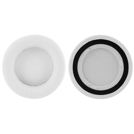 Geekria QuickFit Protein Leather Replacement Ear Pads for Corsair Virtuoso RGB, Virtuoso RGB Wireless SE, Virtuoso RGB Wireless XT Headphones, Headset, Ear Cushions, Repair, White