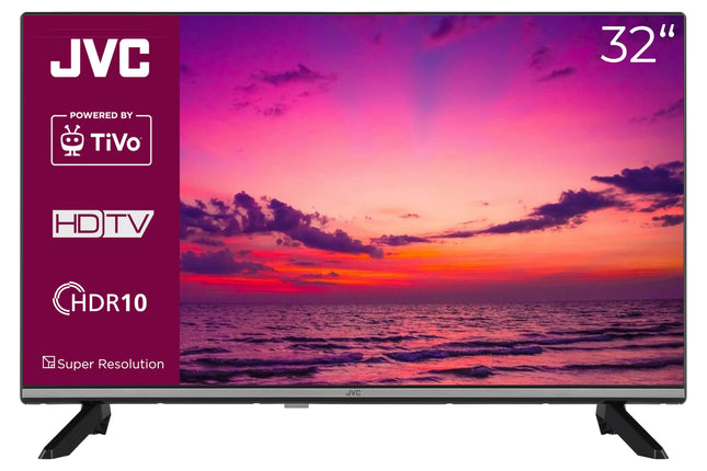 JVC TV 32 inch Smart TV Powered by TiVo HD-Ready TV, HDR TV with Triple Tuner, LED TV LT-32VH7555
