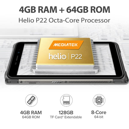 Ulefone Armor X10 PRO Outdoor Smartphone Without Contract, 20MP Underwater Camera, Helio P22 4GB+64GB, 5.45" IP68 Waterproof Mobile Phone Android 11, 5180mAh Battery, 3-Card Slot, Face Unlock NFC Black