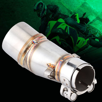 FTVOGUE Motorcycle Exhaust Pipe Middle Pipe Stainless Steel Structure Sliding Sleeves Exhaust Pipe Middle Pipe, suitable for Kawasaki Z250 2013 2016, suitable for Kawasaki Ninja 250 300 2013 2016