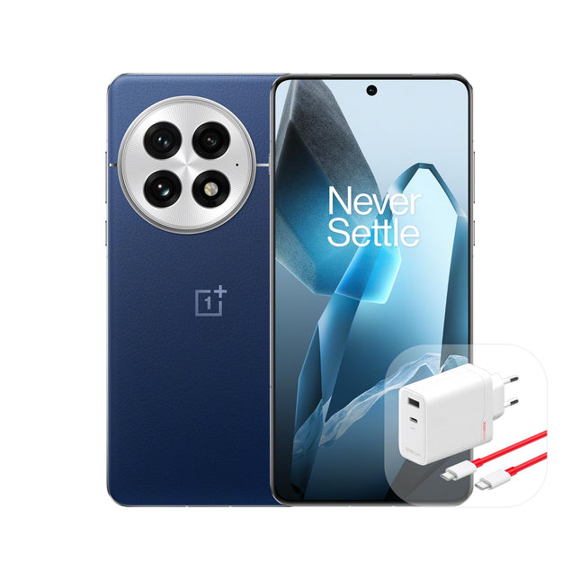 OnePlus 13 5G nutitelefon, 16 GB muutmälu, 512 GB salvestusruumi, 6,82-tolline 120 Hz QHD ekraan, Snapdragon 8 Elite protsessor, 50 MP kolmekordne tagakaamera + optiline pildistabilisaator + 3X, 32 MP esikaamera, 6000 mAh aku, öösinine ookean
