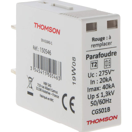 Thomson – moodulülepingekaitse vahetuskassett – 40 kA