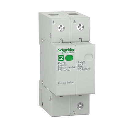 Schneider ez9l33620 liigpingepiirik easy9 liigpingekaitse 1p-n 20 KA, valge
