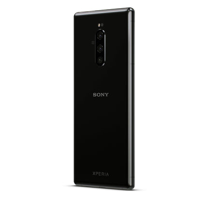 Sony Xperia 1 128 GB nutitelefon (16,5 cm (6,5 tolli) OLED-ekraan, kolmekordne kaamera, IP65/IP68, 6 GB RAM, Android 9) must