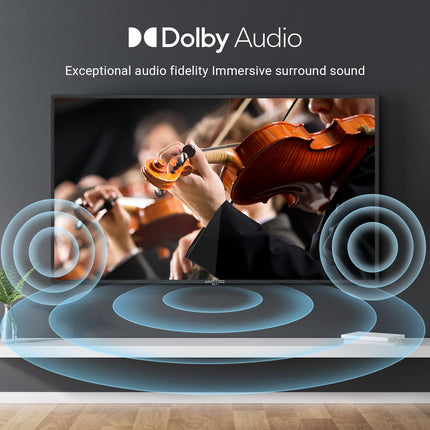 Antteq AG42F3 Smart TV 42 inches (106 cm) Android TV LED, Dolby Audio, Google Assistance, Bluetooth Triple Tuner (DVB-C/S2/-T2), Google Play Store (DAZN/Disney+/Netflix/Prime Video), WiFi