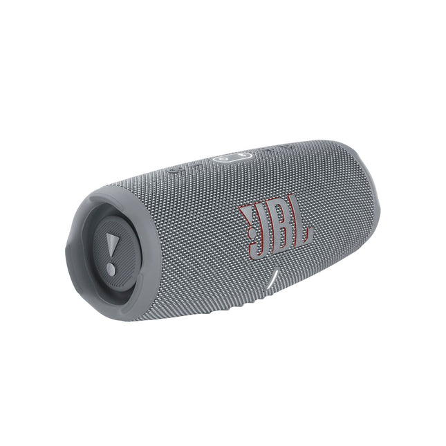 JBL Charge 5 Bluetooth Speaker - Grey – Waterproof, portable boombox with integrated power bank – One battery charge for up to 20 hours of wireless music enjoyment