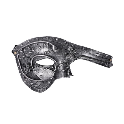 Cupimatchi maskide kostüüm meeste maskeraadimask: Maskeraadimask Vintage Steampunk Metal Robot Veneetsia mask Festivali pühadepeokleit meestele