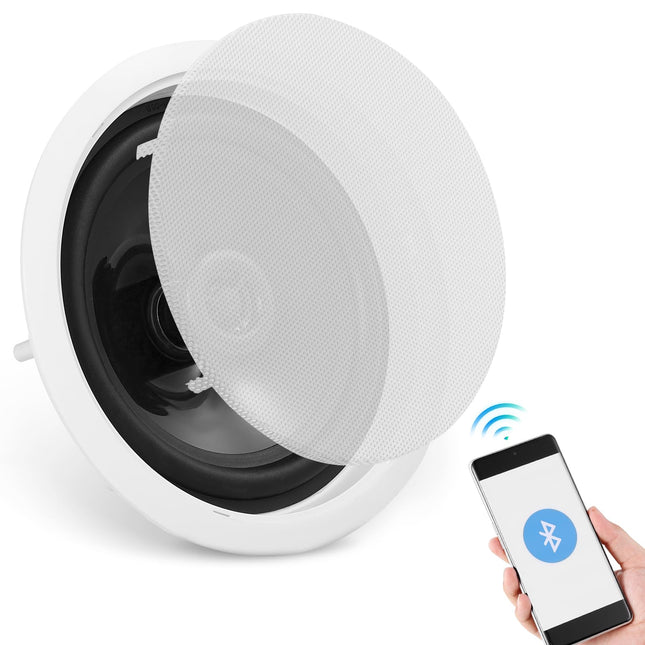 VEVOR 6,5-tolline Bluetooth-laekõlar, 150 W lae- ja seinakõlarisüsteem 8 Ω takistuse ja 89 dB tundlikkusega, kööki, elutuppa, magamistuppa või kaetud verandale, ühekordne