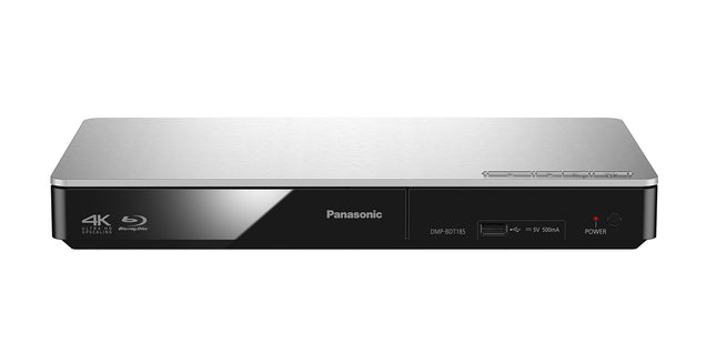 Panasonic DMP-BDT185EG 3D Blu-ray mängija (4K ülesskaleerimine, DLNA, VoD, HDMI juhtimine, USB, MKV taasesitus) hõbedane