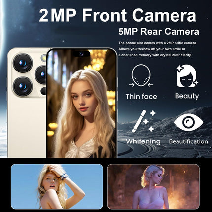Hipipooo 4G mininutitelefon, kahe SIM-kaardiga, 3,88-tolline ekraan, 2,0+5,0 MP topeltkaamera, 1950 mAh aku, Android 12 minitelefon lastele (4GB+64GB, beež)
