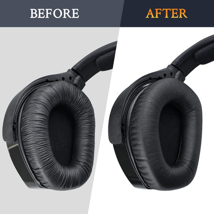 SOULWIT vahetuskõrvapadjad Sennheiser RS165/TR165/RS175/TR175/RS185/TR185/RS195/TR195 (RS/TR 165 175 185 195 RF) jaoks, vahetuskõrvapadjad HDR165/HDR175/HDR185/HDR195 (HDR 195RF) juhtmevabadele kõrvaklappidele