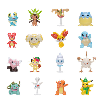 Pokémon PKW3623 - lahingufiguuri advendikalender 2024, ametlik Pokémoni kalender 24 üllatusega, vanuses 4 ja vanemad