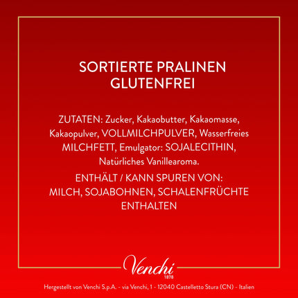Venchi – Jõulukollektsioon – Roheline miniraamat assortii Granblend šokolaadidega, 126 g – Jõuluteemalised – Kingiidee – Gluteenivaba