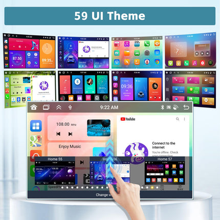 [2025. aasta uuendus 8-tuumalise 4G+64G] Hikity 9-tolline Android 13 armatuurlaua raadiokomplekt FIAT Doblo 2010-2015/Combo 2011-2018 autoraadiole koos CarPlayga, Android Auto WiFi, GPS BT5.0 59UI 32DSP RDS mikrofon, tahavaatekaamera