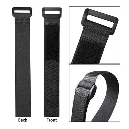Reusable Cable Ties with Hook and Loop Fastener, Reusable, Durable, Functional Straps to Protect Your Home, Office, Workplace from Cable Tangle, Yoga Mat Strap, 12 Pack