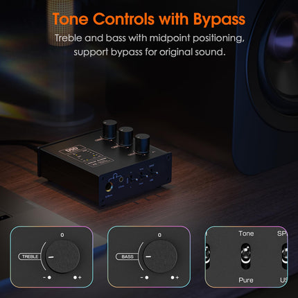 Douk Audio K5 PC DAC kõrvaklapivõimendi USB ja optilise sisendiga DSD256 võimendi, kõlari, Maci ja arvuti jaoks