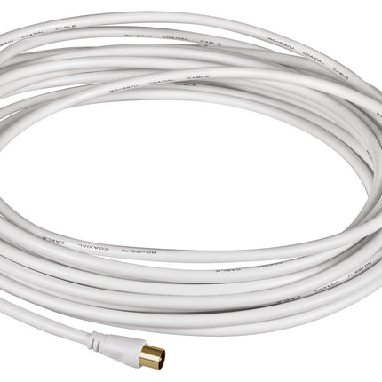 Oehlbach Scope Vision Outdoor DVB-T2 HD - veekindel välisantenn, UV-kindel DVB-T2 antenn, madala müratasemega DVB-T võimendi, ideaalne telkimiseks, veoautodele ja haagissuvilatele - valge