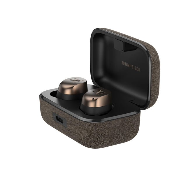 Sennheiser MOMENTUM True Wireless 4 - nutikad kõrvaklapid Bluetooth 5.4, kristallselge heli, ergonoomiline disain, 30-tunnine aku tööiga, adaptiivne ANC - must vask