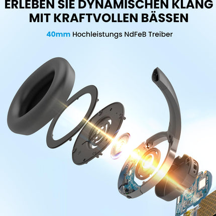 Edifier W600BT juhtmevabad kõrvaklapid, Bluetooth V5.1, kristallselged kõned, 40 mm draiverid, 30 tundi mänguaega, 2 seadme ühendus, sisseehitatud mikrofon, kerged - hallid