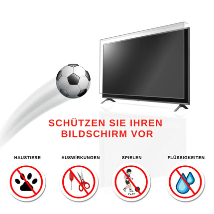 bestoclass 65" TV Screen Protector | Ultra-Clear, Shockproof TV Screen Protector | Scratch and Spill Resistant TV Screen Protector