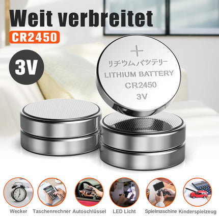 CR 2450 40 küünla, CR2450 patareid, 3V liitiumnööppatareid, teeküünlad, videod, arvutid, kalkulaatorid, kiipkaardid, elektritooted