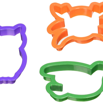 Wilton Cookie Cutter Tropical Party, 3-Piece: Tropical Cookie Cutters, Cookie Cutters: Fish, Dog, Cat, Bird, Butterfly and More, Kitchen Baking, DIY - Set of 50, Multicolored