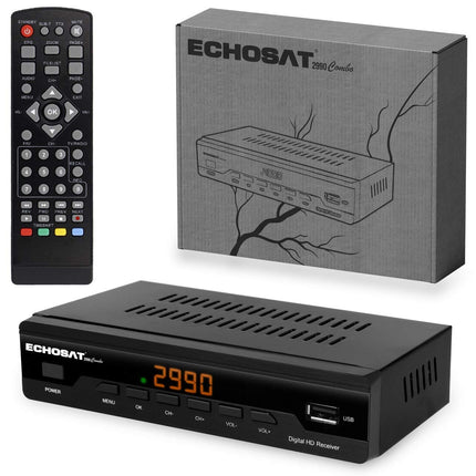 HD-line kaabelvastuvõtja kaabelvastuvõtja digitaalse kaabeltelevisiooni vastuvõtja 2990 Combo DVB-C + HDMI kaabel ja KabelDirekt antennikaabel - 2m - (varjestatud, 75 oomi, koaksiaalpistik &gt; koaksiaalühendus)