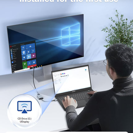 Lemorele USB-HDMI adapter MacBook Airile/Prole/Minile, 1080P@60Hz USB-HDMI Macile, toetab peegel-/laiendusrežiimi, mitme ekraaniga videoadapter, mis on ühilduv Windows 7, 8, 10/MacOS 10.15-ga