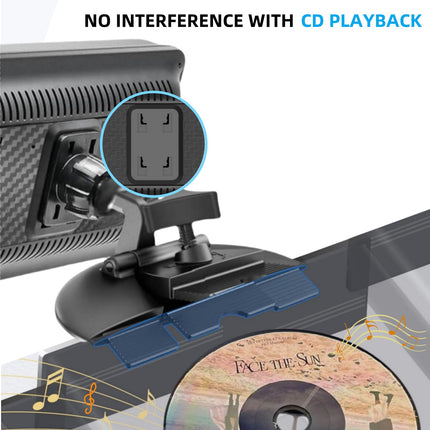 Epronic CD-pesa 17 mm kuuladapter GPS-kinnitusele Carplay ekraanile, 4 nupuga lukk, ühildub 7/10,26-tollise kaasaskantava monitori, autoraadio ja autostereo GPS-iga