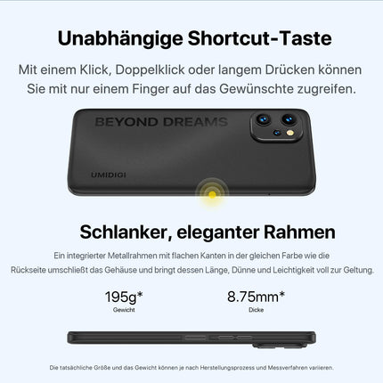 UMIDIGI F3S Androidi nutitelefon ilma lepinguta, 6 GB + 128 GB mobiiltelefon ilma lepinguta, 6,7-tolline telefon, 48 MP kolmekordne kaamera, 5150 mAh aku Android 11 nutikas mobiiltelefon sõrmejäljelugeja/oktatuumaline/4G LTE/OTG