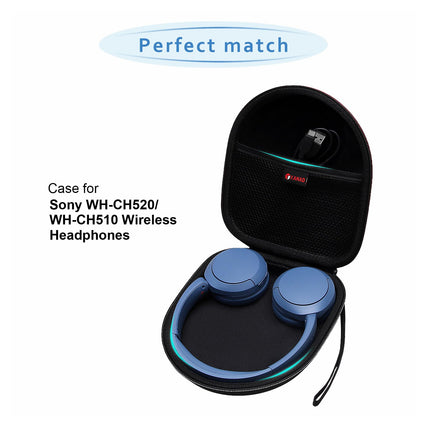 XANAD kõrvaklapiümbris Sony WH-CH520 WH-CH510 juhtmevabadele Bluetooth-kõrvaklappidele, kõrvapealsetele kõrvaklappidele, must